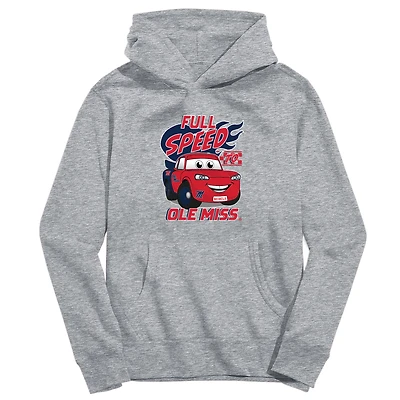 Youth Vive La Fete Gray Ole Miss Rebels Full Speed Pullover Hoodie