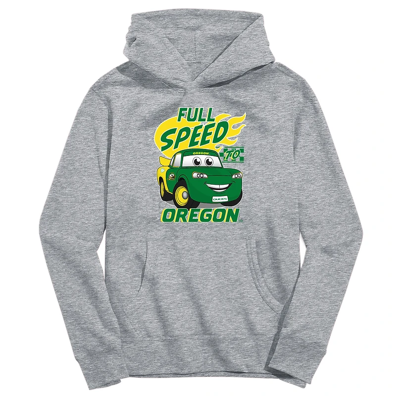 Youth Vive La Fete Gray Oregon Ducks Full Speed Pullover Hoodie