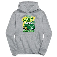 Youth Vive La Fete Gray Oregon Ducks Full Speed Pullover Hoodie
