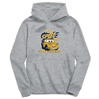 Youth Vive La Fete Gray West Virginia Mountaineers Full Speed Pullover Hoodie