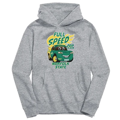 Youth Vive La Fete Gray Norfolk State Spartans Full Speed Pullover Hoodie