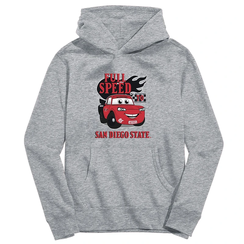 Youth Vive La Fete Gray San Diego State Aztecs Full Speed Pullover Hoodie