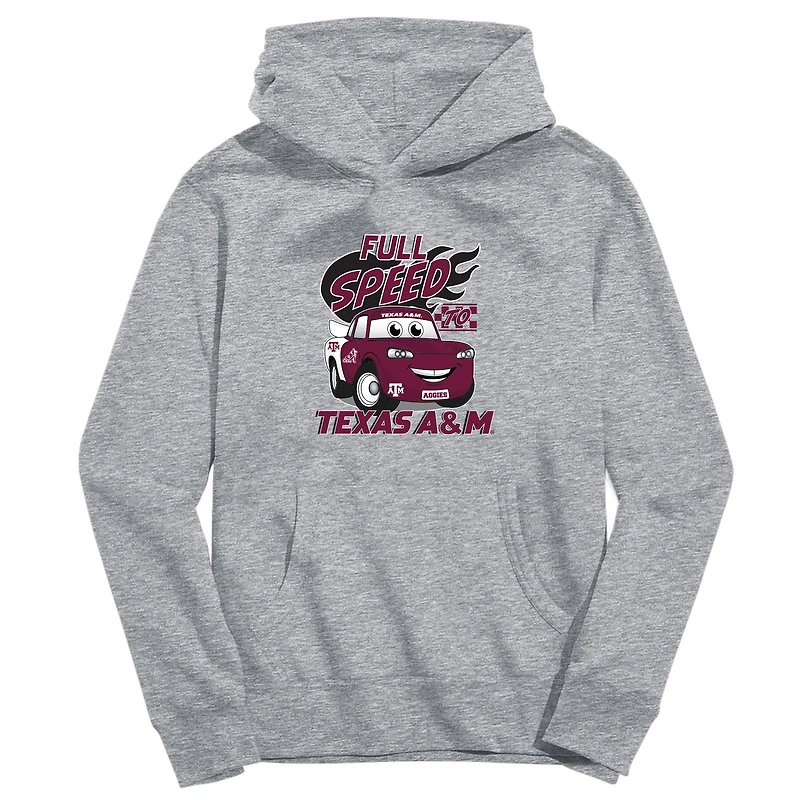 Youth Vive La Fete Gray Texas A&M Aggies Full Speed Pullover Hoodie