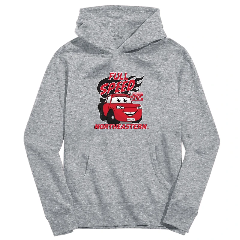 Youth Vive La Fete Gray Northeastern Huskies Full Speed Pullover Hoodie