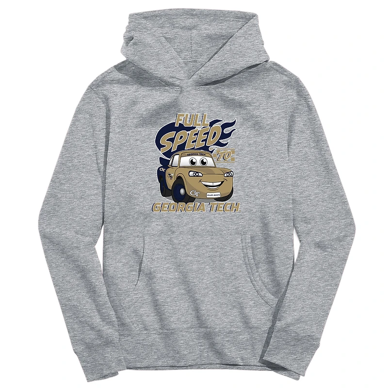 Toddler Vive La Fete Gray Georgia Tech Yellow Jackets Full Speed Pullover Hoodie
