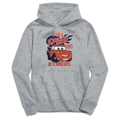 Toddler Vive La Fete Gray Illinois Fighting Illini Full Speed Pullover Hoodie