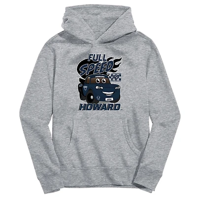 Toddler Vive La Fete Gray Howard Bison Full Speed Pullover Hoodie