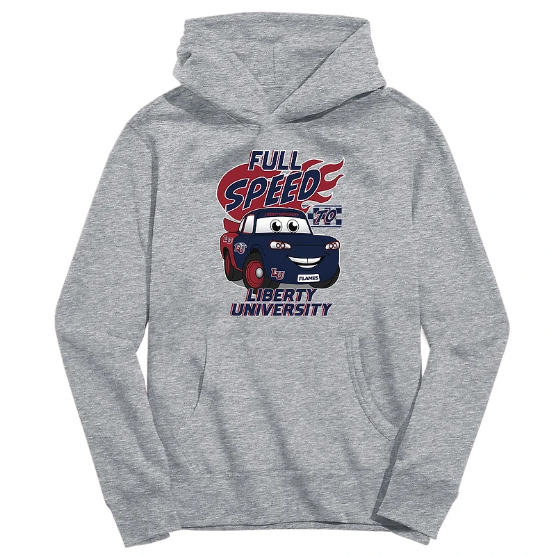 Toddler Vive La Fete Gray Liberty Flames Full Speed Pullover Hoodie