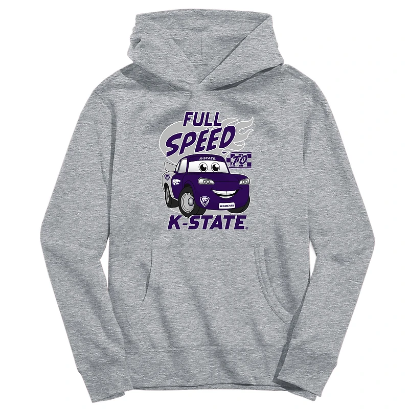 Toddler Vive La Fete Gray Kansas State Wildcats Full Speed Pullover Hoodie