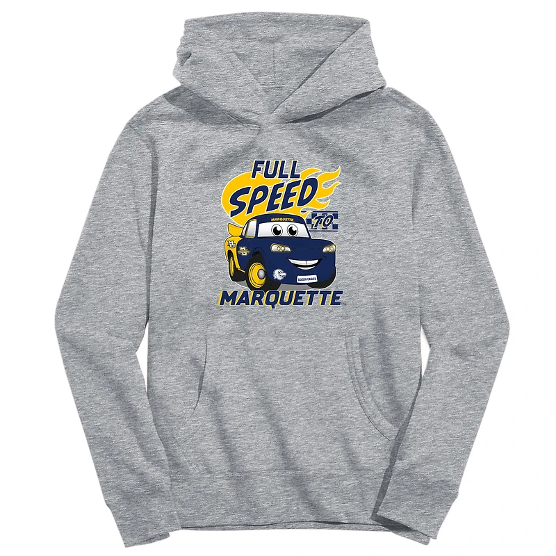 Toddler Vive La Fete Gray Marquette Golden Eagles Full Speed Pullover Hoodie