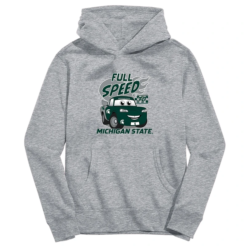 Toddler Vive La Fete Gray Michigan State Spartans Full Speed Pullover Hoodie