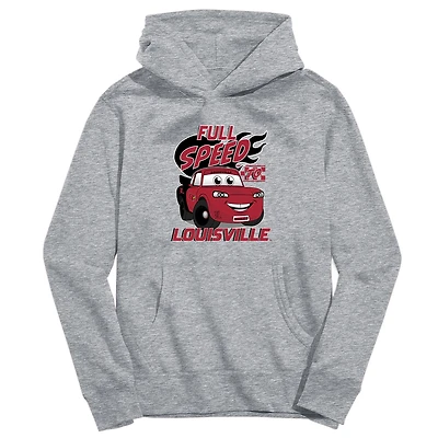 Toddler Vive La Fete Gray Louisville Cardinals Full Speed Pullover Hoodie