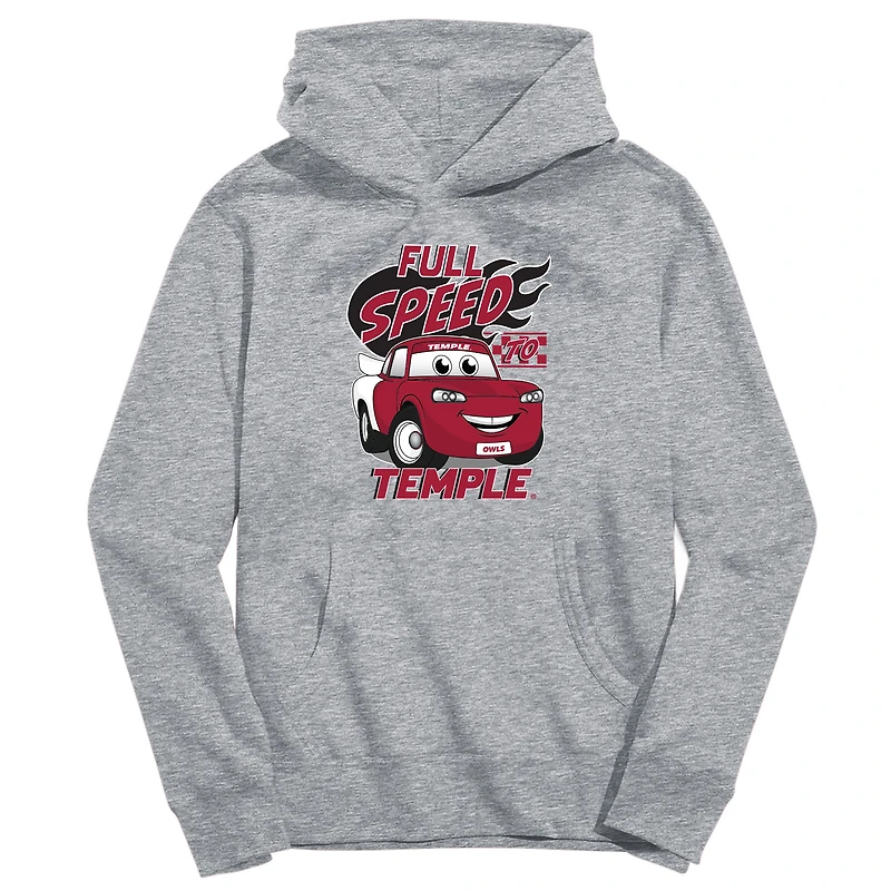 Toddler Vive La Fete Gray Temple Owls Full Speed Pullover Hoodie