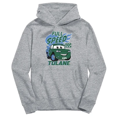 Toddler Vive La Fete Gray Tulane Green Wave Full Speed Pullover Hoodie