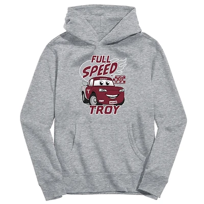 Toddler Vive La Fete Gray Troy University Trojans Full Speed Pullover Hoodie