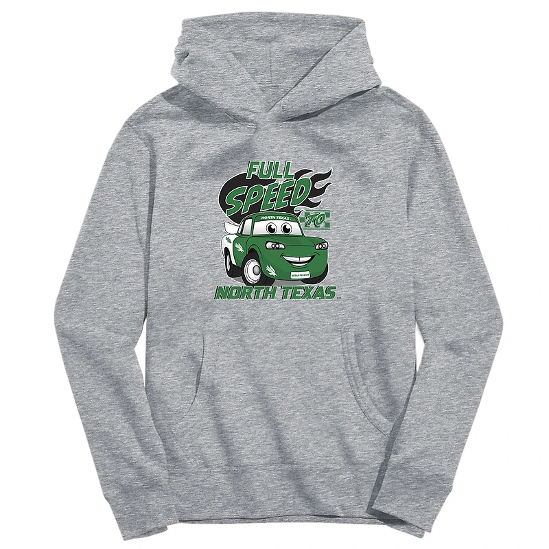 Toddler Vive La Fete Gray North Texas Mean Green Full Speed Pullover Hoodie