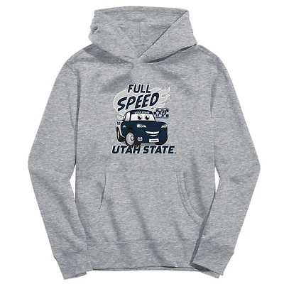 Toddler Vive La Fete Gray Utah State Aggies Full Speed Pullover Hoodie