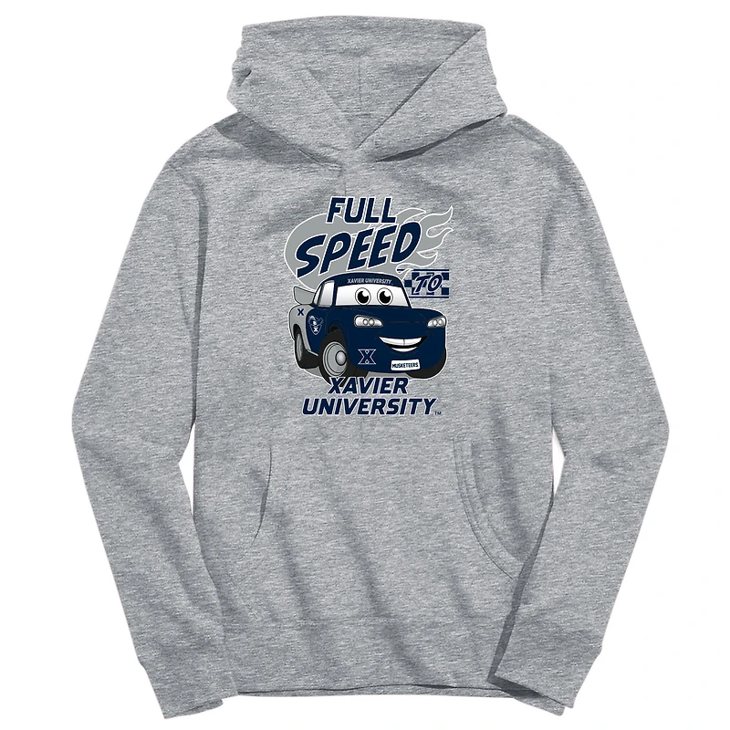 Toddler Vive La Fete Gray Xavier Musketeers Full Speed Pullover Hoodie