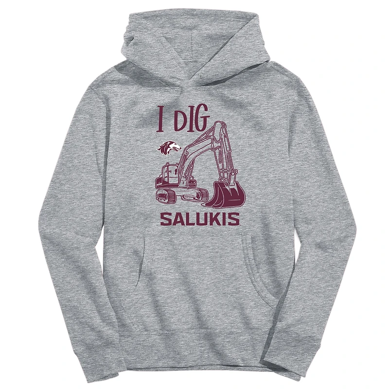 Youth Vive La Fete Gray Southern Illinois Salukis Excavator Pullover Hoodie
