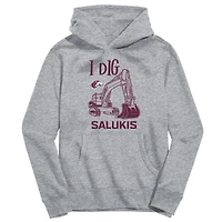 Youth Vive La Fete Gray Southern Illinois Salukis Excavator Pullover Hoodie