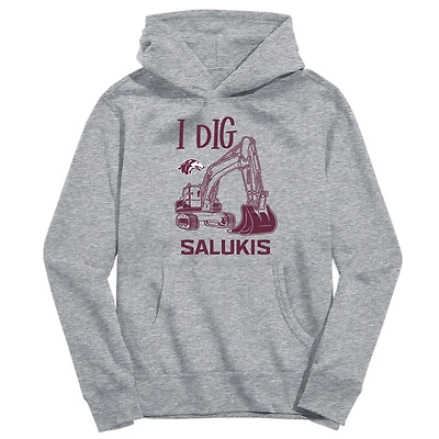 Youth Vive La Fete Gray Southern Illinois Salukis Excavator Pullover Hoodie