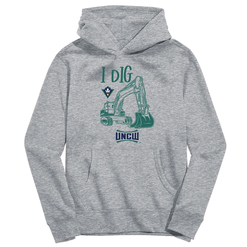 Youth Vive La Fete Gray UNC Wilmington Seahawks Excavator Pullover Hoodie