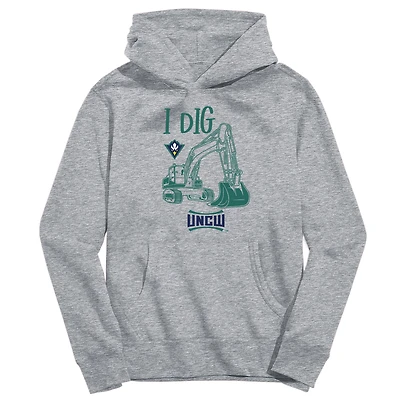 Youth Vive La Fete Gray UNC Wilmington Seahawks Excavator Pullover Hoodie