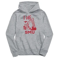 Youth Vive La Fete Gray SMU Mustangs Excavator Pullover Hoodie