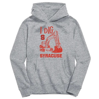 Youth Vive La Fete Gray Syracuse Orange Excavator Pullover Hoodie