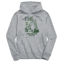 Youth Vive La Fete Gray Colorado State Rams Excavator Pullover Hoodie