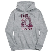 Youth Vive La Fete Gray Texas A&M Aggies Excavator Pullover Hoodie