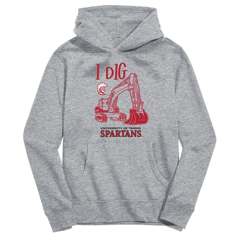 Youth Vive La Fete Gray Tampa Spartans Excavator Pullover Hoodie