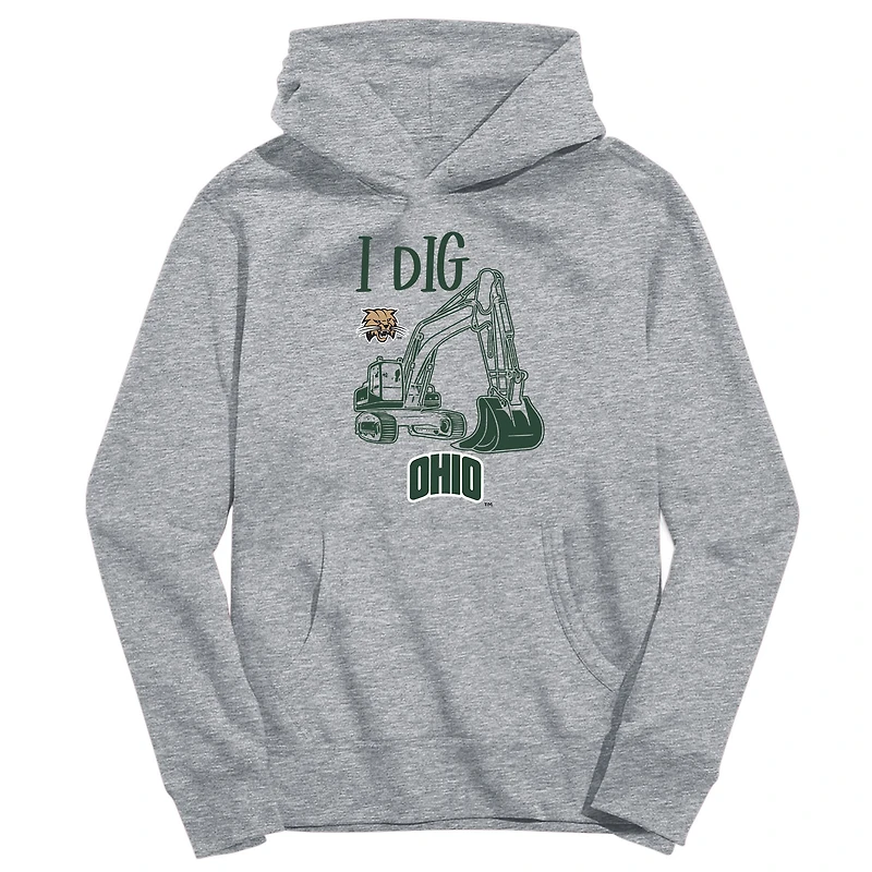 Youth Vive La Fete Gray Ohio Bobcats Excavator Pullover Hoodie