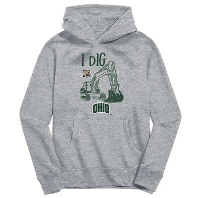 Youth Vive La Fete Gray Ohio Bobcats Excavator Pullover Hoodie