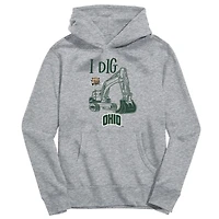 Youth Vive La Fete Gray Ohio Bobcats Excavator Pullover Hoodie