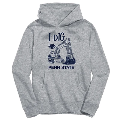 Youth Vive La Fete Gray Penn State Nittany Lions Excavator Pullover Hoodie