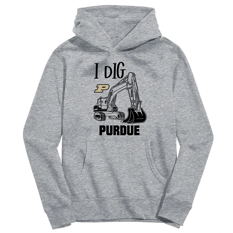 Youth Vive La Fete Gray Purdue Boilermakers Excavator Pullover Hoodie
