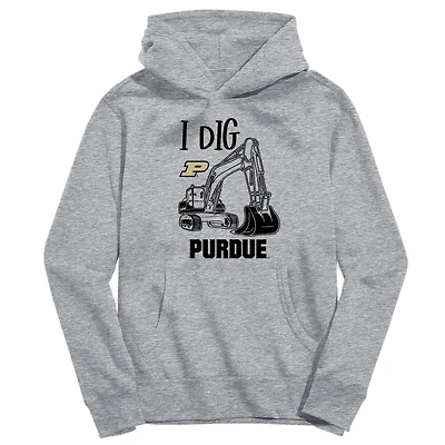 Youth Vive La Fete Gray Purdue Boilermakers Excavator Pullover Hoodie