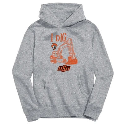 Youth Vive La Fete Gray Oklahoma State Cowboys Excavator Pullover Hoodie