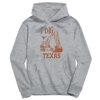 Youth Vive La Fete Gray Texas Longhorns Excavator Pullover Hoodie