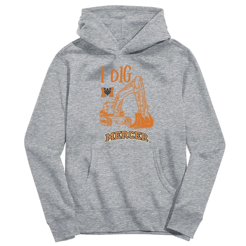 Youth Vive La Fete Gray Mercer Bears Excavator Pullover Hoodie