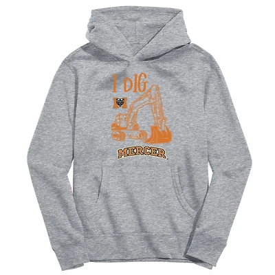 Youth Vive La Fete Gray Mercer Bears Excavator Pullover Hoodie
