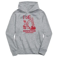 Youth Vive La Fete Gray Houston Cougars Excavator Pullover Hoodie