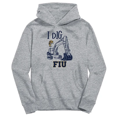 Youth Vive La Fete Gray FIU Panthers Excavator Pullover Hoodie