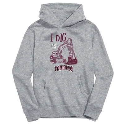 Youth Vive La Fete Gray Fordham Rams Excavator Pullover Hoodie