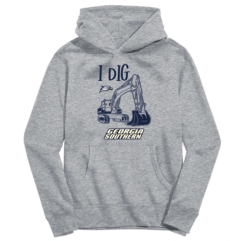 Youth Vive La Fete Gray Georgia Southern Eagles Excavator Pullover Hoodie