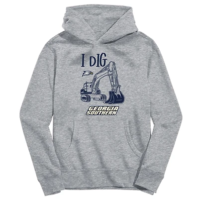 Youth Vive La Fete Gray Georgia Southern Eagles Excavator Pullover Hoodie