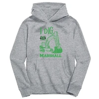 Youth Vive La Fete Gray Marshall Thundering Herd Excavator Pullover Hoodie
