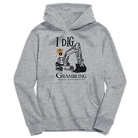Youth Vive La Fete Gray Grambling Tigers Excavator Pullover Hoodie