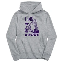 Youth Vive La Fete Gray Kansas State Wildcats Excavator Pullover Hoodie